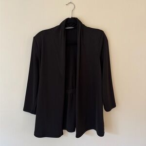 Kasper Women's Black Open-Front Blazer